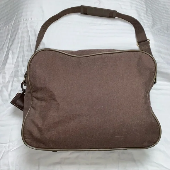 Vintage Jaguar Brown Travel Messenger Shoulder Crossbody Work School Bag Laptop - Picture 4 of 14